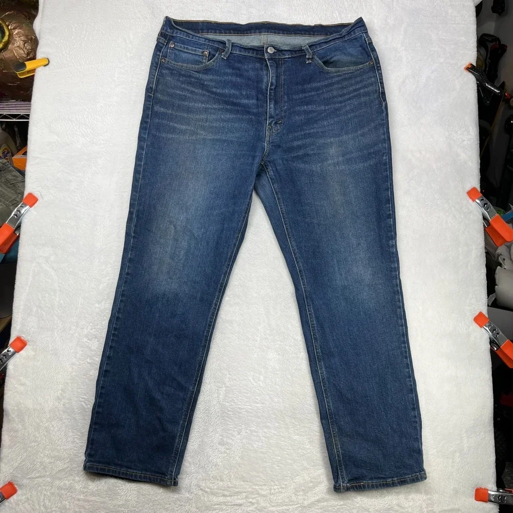 Levi's 541 Jeans Men's Blue Denim Stretch Relaxed‎ Straight Fit Zip Fly - 40X30